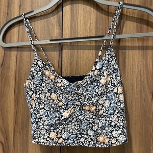 Abercrombie & Fitch Floral Print Crop Top